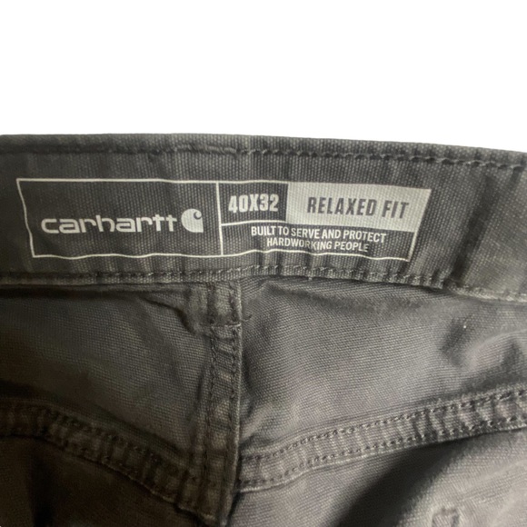 Carhartt Pants Gray Relaxed Fit Canvas Mens 40X32 - Picture 3 of 13